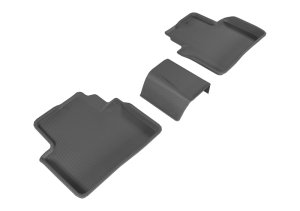 Honda Civic Floor Mat Set - Rear - 3D MAXpider - Kagu Series - Black - `16-`20